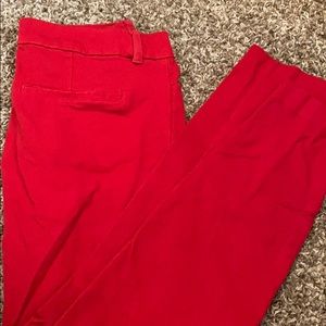 Red dress pants